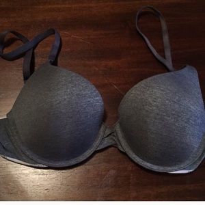 Grey Victoria’s Secret perfect shape bra